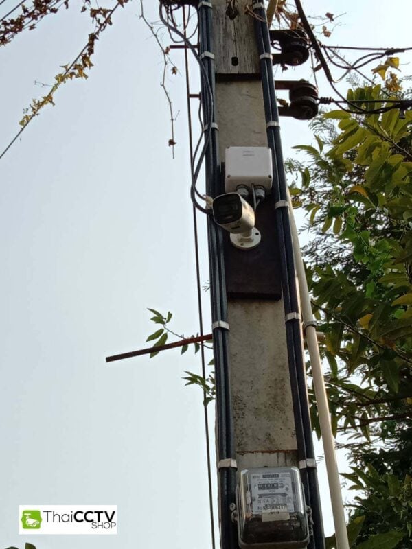 w114704 ติดตั้งกล้องวงจรปิด 11 ตัว หมู่บ้านเปี่ยมสุข รัตนาธิเบศร์ นนทบุรี N-092