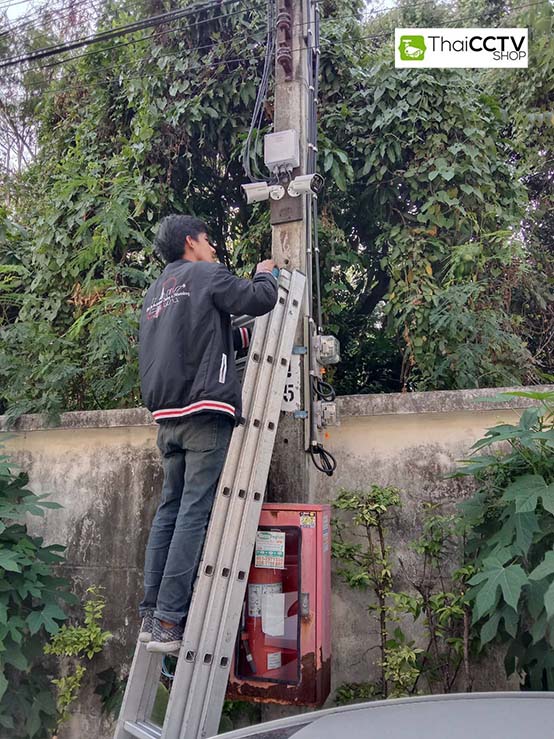 w114706 ติดตั้งกล้องวงจรปิด 11 ตัว หมู่บ้านเปี่ยมสุข รัตนาธิเบศร์ นนทบุรี N-092